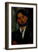 Portrait of Léopold Zborowski, 1916-Amedeo Modigliani-Framed Giclee Print