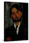 Portrait of Léopold Zborowski, 1916-Amedeo Modigliani-Stretched Canvas