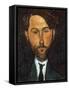 Portrait of Leopold Zborowski, 1917-Amedeo Modigliani-Framed Stretched Canvas