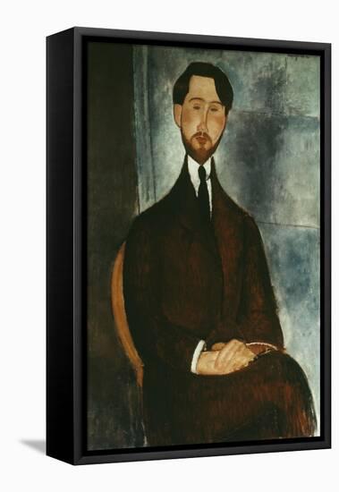 Portrait of Leopold Zborowski-Amedeo Modigliani-Framed Stretched Canvas