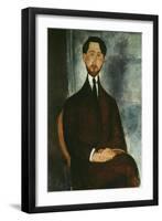 Portrait of Leopold Zborowski-Amedeo Modigliani-Framed Giclee Print