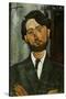 Portrait of Leopold Zborowski-Amedeo Modigliani-Stretched Canvas