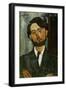 Portrait of Leopold Zborowski-Amedeo Modigliani-Framed Premium Giclee Print