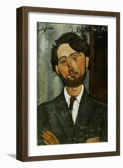 Portrait of Leopold Zborowski-Amedeo Modigliani-Framed Giclee Print