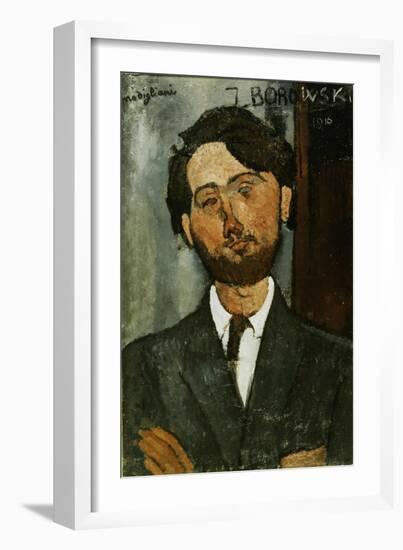 Portrait of Leopold Zborowski-Amedeo Modigliani-Framed Giclee Print