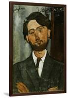 Portrait of Leopold Zborowski-Amedeo Modigliani-Framed Giclee Print