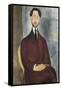 Portrait of Leopoldo Zborowski-Amedeo Modigliani-Framed Stretched Canvas