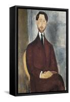 Portrait of Leopoldo Zborowski-Amedeo Modigliani-Framed Stretched Canvas