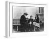 Portrait of Lev Nikolaevich Tolstoy with His Grandchildren-null-Framed Giclee Print