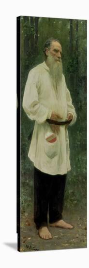 Portrait of Lev Tolstoy (1828-1910) 1901-Ilya Efimovich Repin-Stretched Canvas