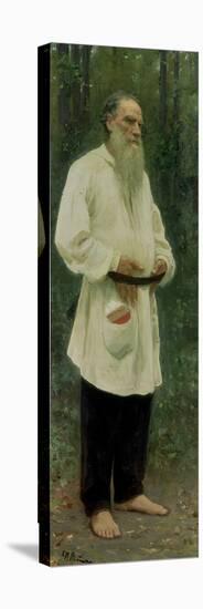 Portrait of Lev Tolstoy (1828-1910) 1901-Ilya Efimovich Repin-Stretched Canvas