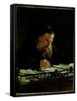 Portrait of Lev Tolstoy (1828-1910)-Nikolai Nikolajevitch Gay-Framed Stretched Canvas