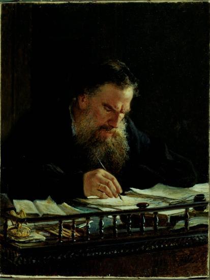 'Portrait of Lev Tolstoy (1828-1910)' Giclee Print - Nikolai ...