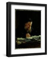 Portrait of Lev Tolstoy (1828-1910)-Nikolai Nikolajevitch Gay-Framed Giclee Print