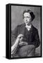 Portrait of Lewis Carroll-Oscar Gustav Rejlander-Framed Stretched Canvas