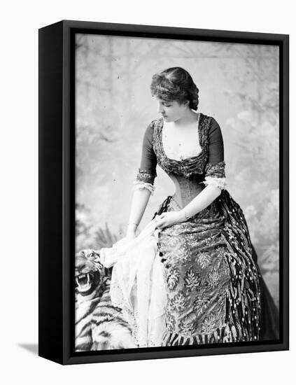 Portrait of Lillie Langtry, C.1882-Napoleon Sarony-Framed Stretched Canvas