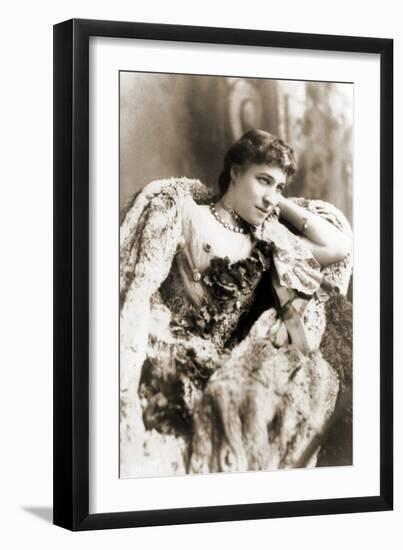 Portrait of Lillie Langtry, C.1887-Napoleon Sarony-Framed Photographic Print