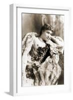 Portrait of Lillie Langtry, C.1887-Napoleon Sarony-Framed Photographic Print