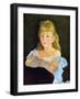 Portrait of Lina Campineanu, 1878-Edouard Manet-Framed Giclee Print