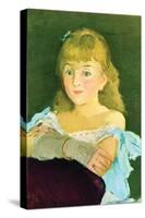 Portrait of Lina Campineanu-Edouard Manet-Stretched Canvas