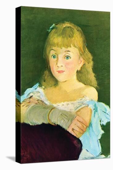 Portrait of Lina Campineanu-Edouard Manet-Stretched Canvas