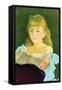 Portrait of Lina Campineanu-Edouard Manet-Framed Stretched Canvas