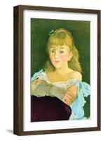 Portrait of Lina Campineanu-Edouard Manet-Framed Art Print