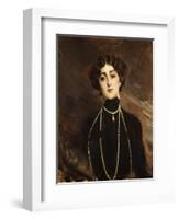 Portrait of Lina Cavalieri, circa 1901-Giovanni Boldini-Framed Giclee Print