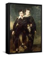 Portrait of Lionel and George Bonar-John Symen-Framed Stretched Canvas