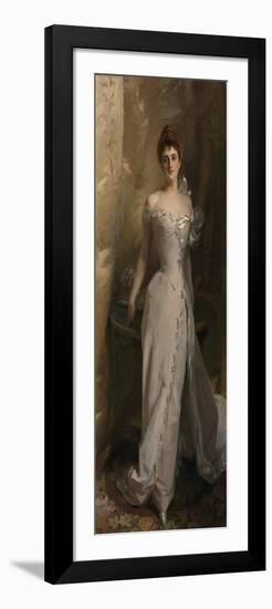 Portrait of Lisa Colt Curtis, 1898 (Oil on Canvas)-John Singer Sargent-Framed Giclee Print