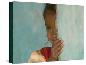 Portrait of Little Girl, Orissa, India-Keren Su-Stretched Canvas