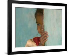 Portrait of Little Girl, Orissa, India-Keren Su-Framed Photographic Print