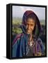 Portrait of Local Girl, Unesco World Heritage Site, Simien Mountains National Park, Ethiopia-Gavin Hellier-Framed Stretched Canvas