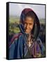 Portrait of Local Girl, Unesco World Heritage Site, Simien Mountains National Park, Ethiopia-Gavin Hellier-Framed Stretched Canvas