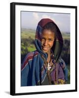 Portrait of Local Girl, Unesco World Heritage Site, Simien Mountains National Park, Ethiopia-Gavin Hellier-Framed Photographic Print