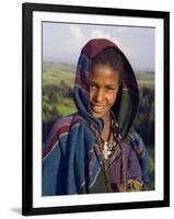 Portrait of Local Girl, Unesco World Heritage Site, Simien Mountains National Park, Ethiopia-Gavin Hellier-Framed Photographic Print