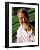 Portrait of Local Old Man, Beijing, China-Bill Bachmann-Framed Photographic Print