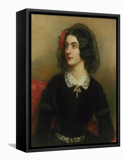 Portrait of Lola Montez (1820-1861). Painted 1847-Joseph Karl Stieler-Framed Stretched Canvas