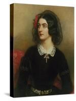 Portrait of Lola Montez (1820-1861). Painted 1847-Joseph Karl Stieler-Stretched Canvas