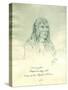 Portrait of Looking Glass Apash-Wa-Hay-Ikt Chief of the Nez Perce Indians-Gustav Sohon-Stretched Canvas