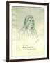 Portrait of Looking Glass Apash-Wa-Hay-Ikt Chief of the Nez Perce Indians-Gustav Sohon-Framed Giclee Print