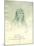 Portrait of Looking Glass Apash-Wa-Hay-Ikt Chief of the Nez Perce Indians-Gustav Sohon-Mounted Giclee Print