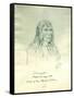 Portrait of Looking Glass Apash-Wa-Hay-Ikt Chief of the Nez Perce Indians-Gustav Sohon-Framed Stretched Canvas