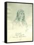 Portrait of Looking Glass Apash-Wa-Hay-Ikt Chief of the Nez Perce Indians-Gustav Sohon-Framed Stretched Canvas