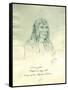 Portrait of Looking Glass Apash-Wa-Hay-Ikt Chief of the Nez Perce Indians-Gustav Sohon-Framed Stretched Canvas