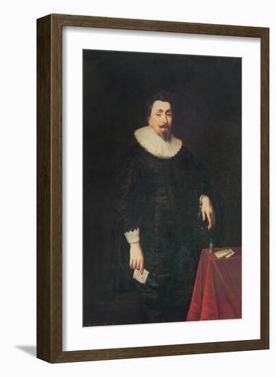 Portrait of Lord Baltimore-Daniel Mytens-Framed Giclee Print