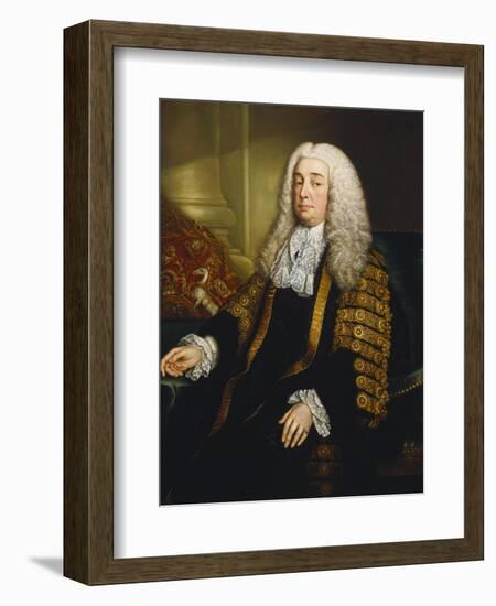 Portrait of Lord Bowes of Clonlyon Three-Length in Lord Chancellor's Robes, 18th Century-Stephen Slaughter-Framed Giclee Print