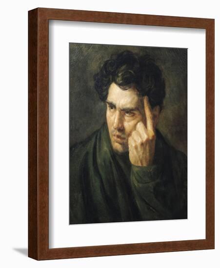 Portrait of Lord Byron (1788-1824)-Théodore Géricault-Framed Giclee Print