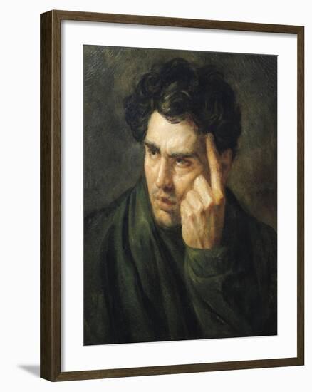 Portrait of Lord Byron (1788-1824)-Théodore Géricault-Framed Giclee Print