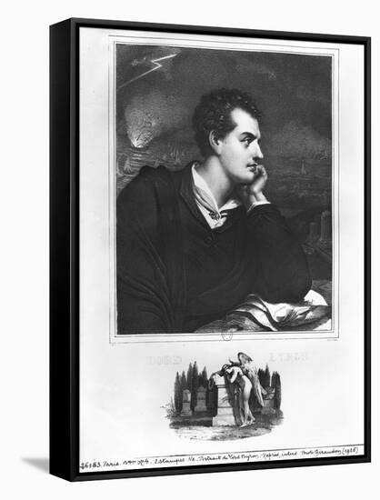 Portrait of Lord Byron (1788-1824)-null-Framed Stretched Canvas
